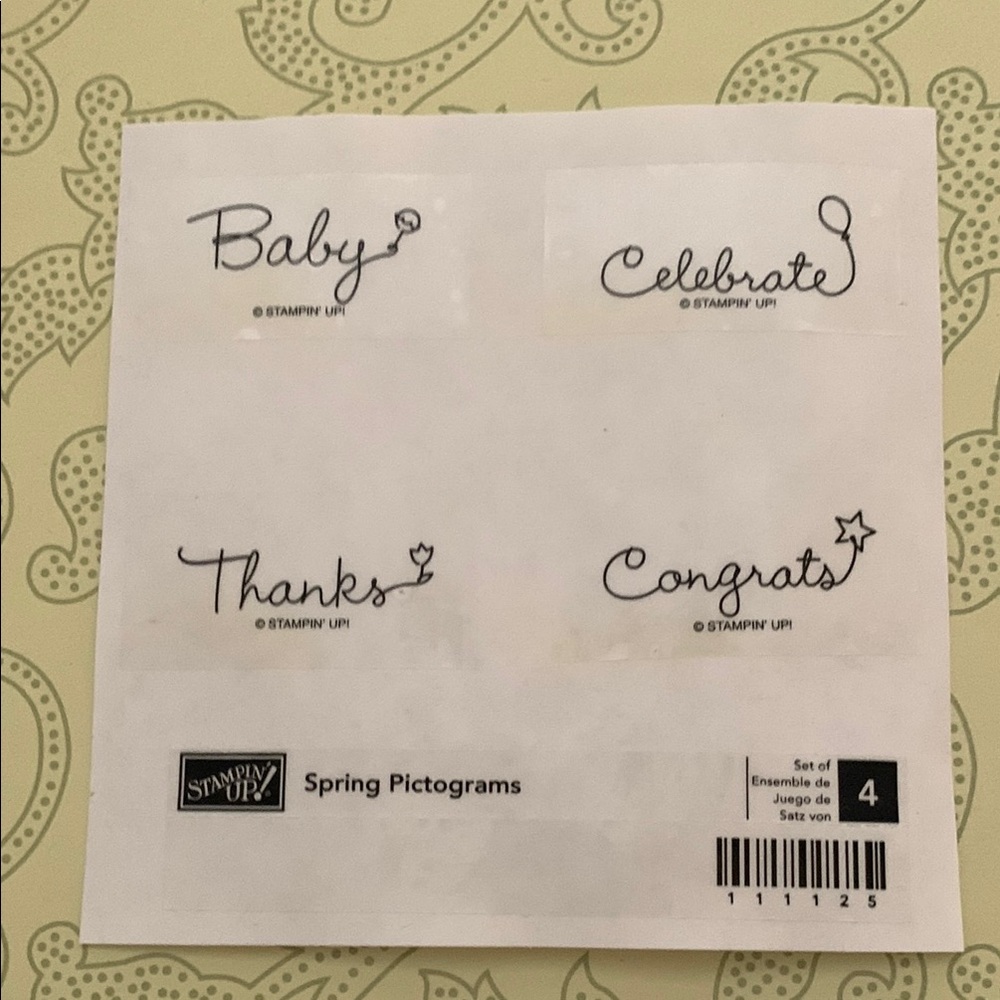 Stampin' Up! Spring Pictograms Cards & Invitations